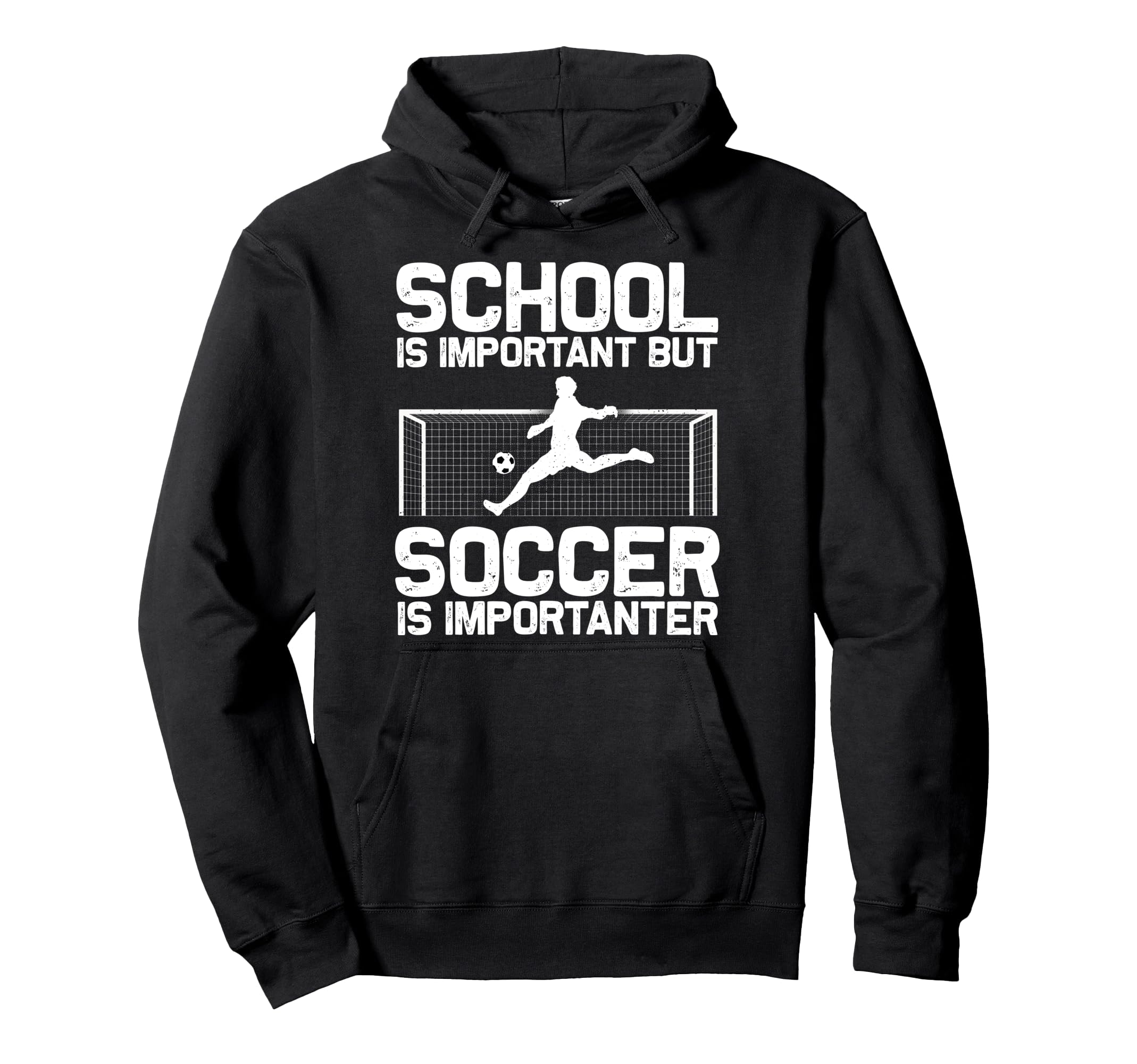 Funny Soccer Art Gag Soccer Player Hoodie - Custom Art Print for Adults
