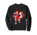 Dabbing Soccer Norway Fan Jersey Sweatshirt - Fun Novelty Design Unisex