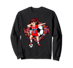 Dabbing Soccer Norway Fan Jersey Sweatshirt - Fun Novelty Design Unisex