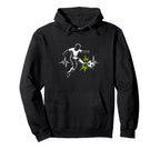 Energetic Soccer Player Heartbeat Pulse Hoodie - Unique Graphic for Adults
