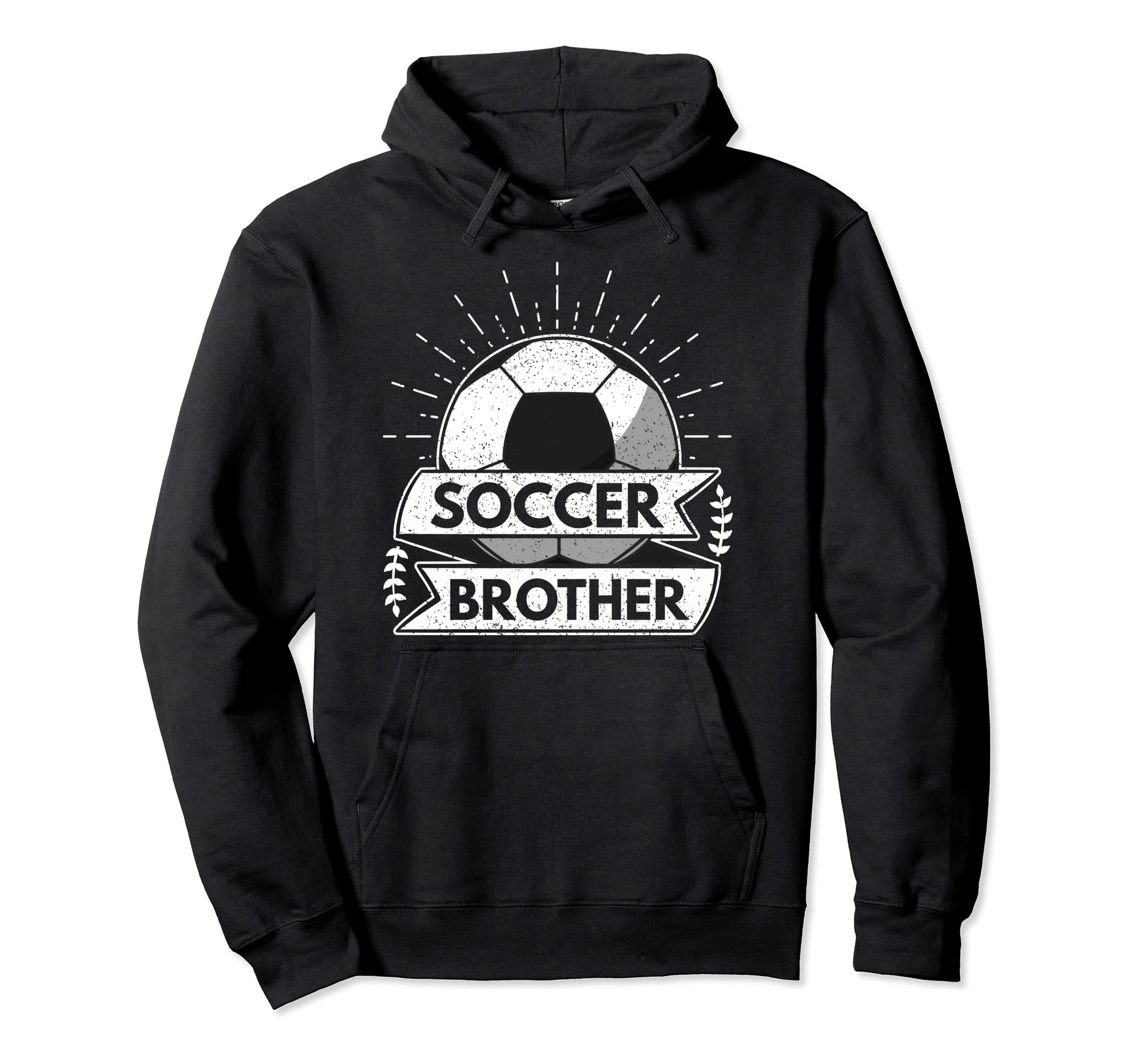 Soccer Brother Player Goalie Game Ball Hoodie - Trendy Graphic for Adults