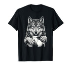 Fierce Holding Ball Fans Line Art T-Shirt - Aesthetic Graphic Unisex