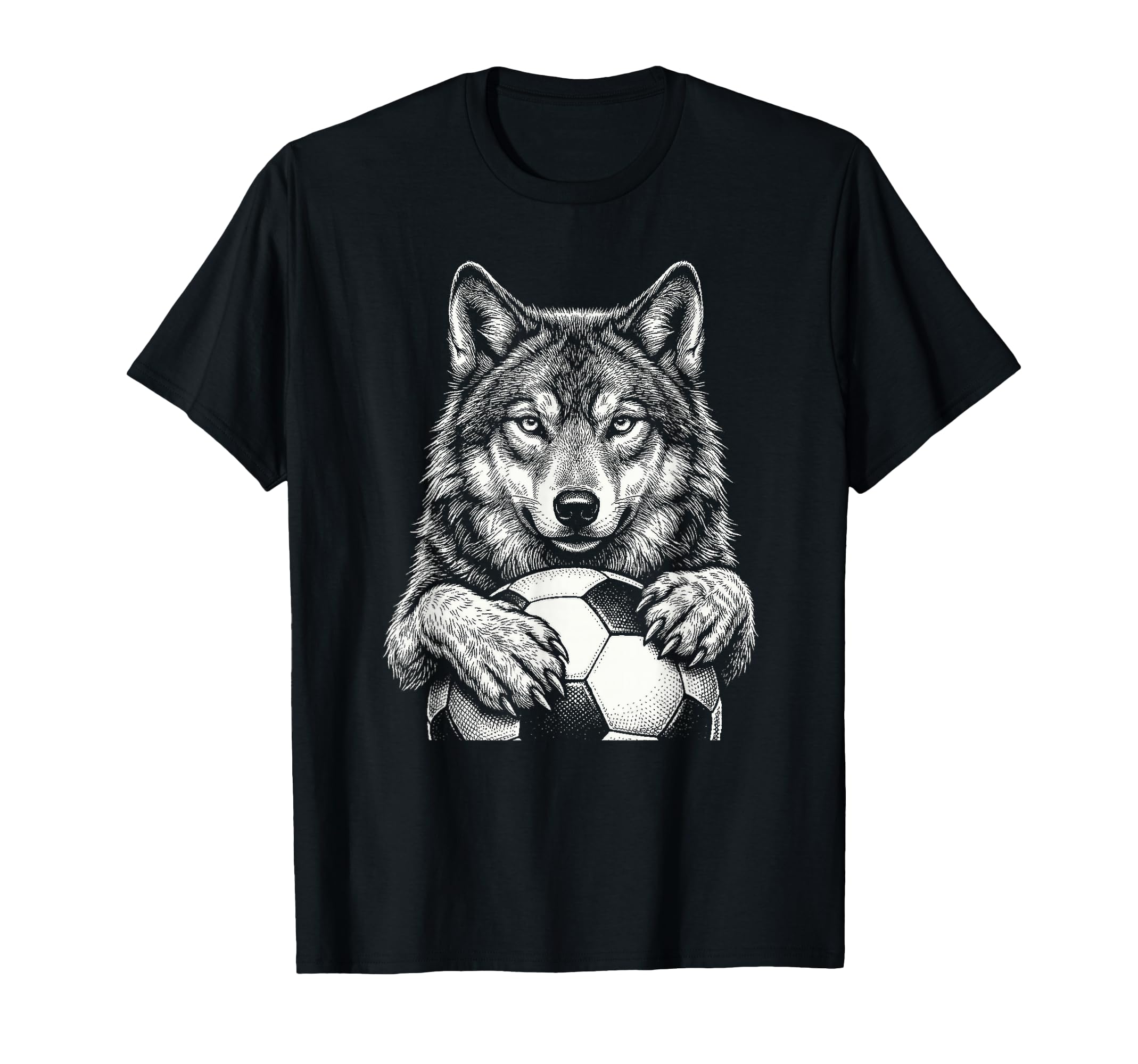 Fierce Holding Ball Fans Line Art T-Shirt - Aesthetic Graphic Unisex