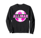 Allinah Name Soccer Play Football Sweatshirt - Minimalist Print Unisex