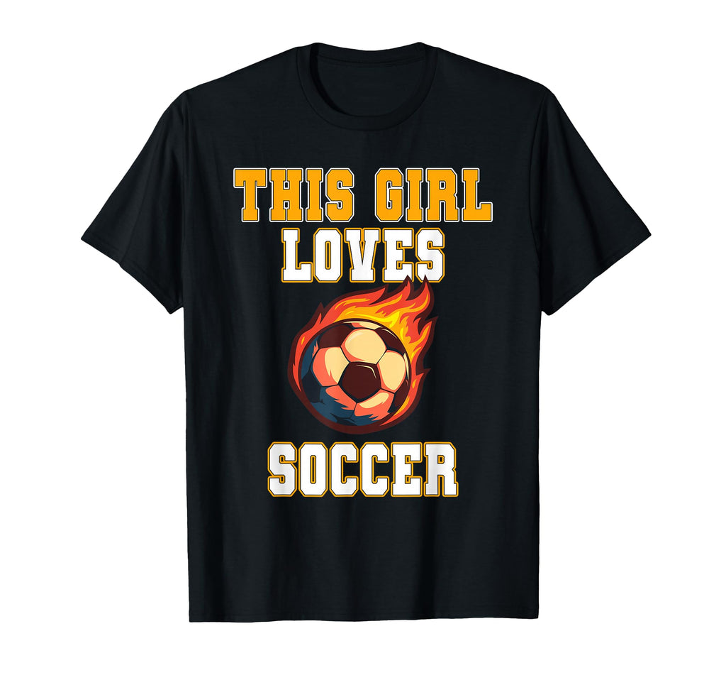 This Loves Soccer Game Day Female Soccer T-Shirt - Novelty Apparel Unisex