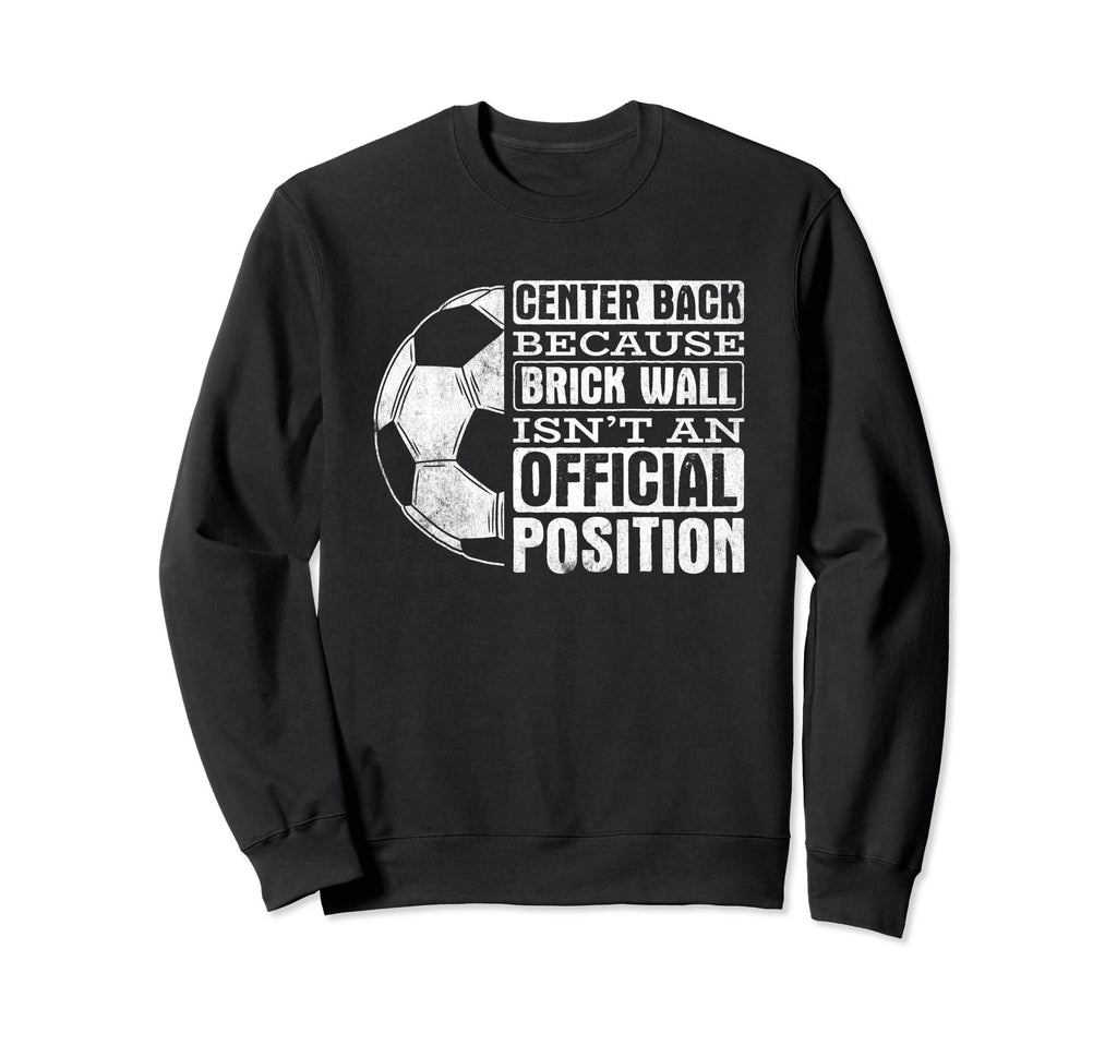 Center Back Brick Wall Position Sweatshirt - Minimalist Print Men Women