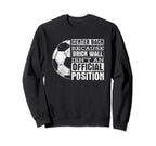 Center Back Brick Wall Position Sweatshirt - Minimalist Print Men Women