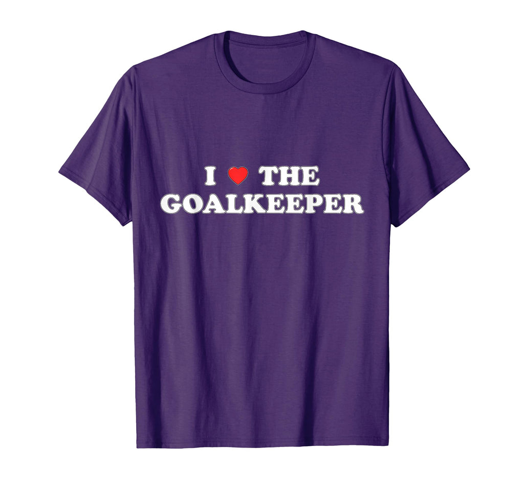I Love Goalkeeper Heart Soccer T-Shirt - Custom Art Print for Adults