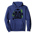 Proud Soccer Dad Whistle Sports Fan Hoodie - Custom Art Print Men Women