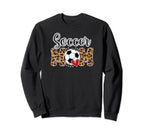Soccer Mom Leopard Mom Soccer Sweatshirt - Trendy Graphic for Adults