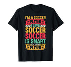 Soccer Lover Im Soccer Player T-Shirt - Minimalist Print for Adults