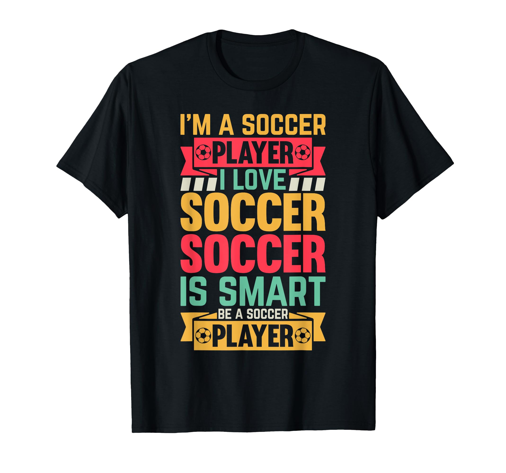 Soccer Lover Im Soccer Player T-Shirt - Minimalist Print for Adults