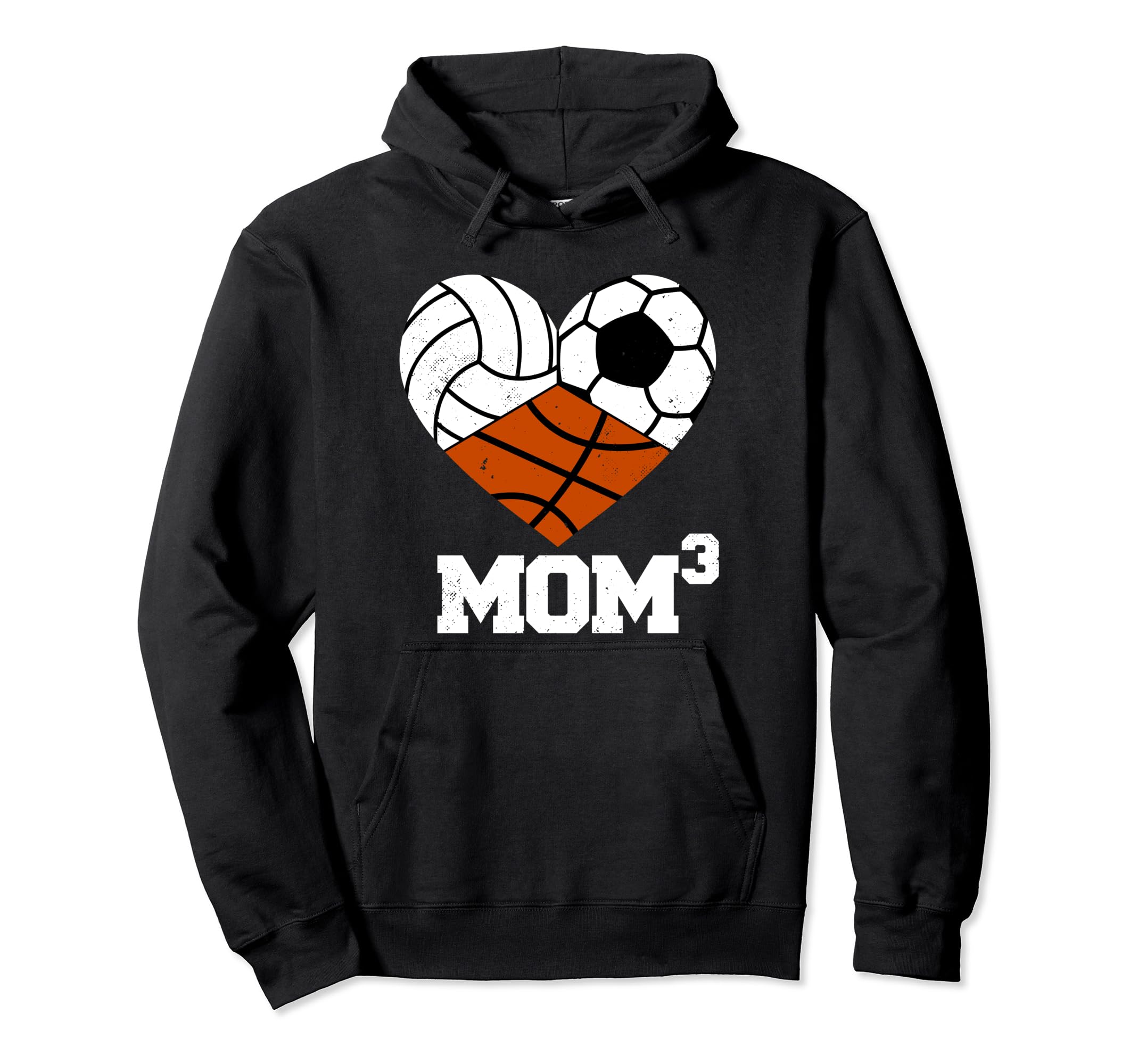 Mom Cubed Mom3 Mom Three Volleyball Hoodie - Unique Graphic Men Women