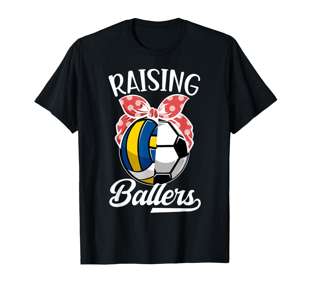 Raising Ballers Volleyball Soccer T-Shirt - Streetwear Style for Adults