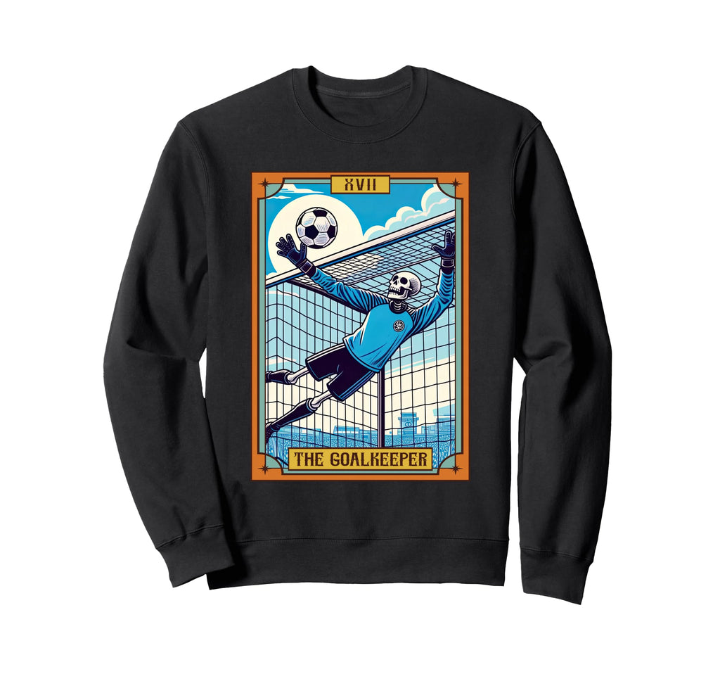 Funny Skeleton Goalkeeper Sweatshirt - Casual Everyday Wear for Adults