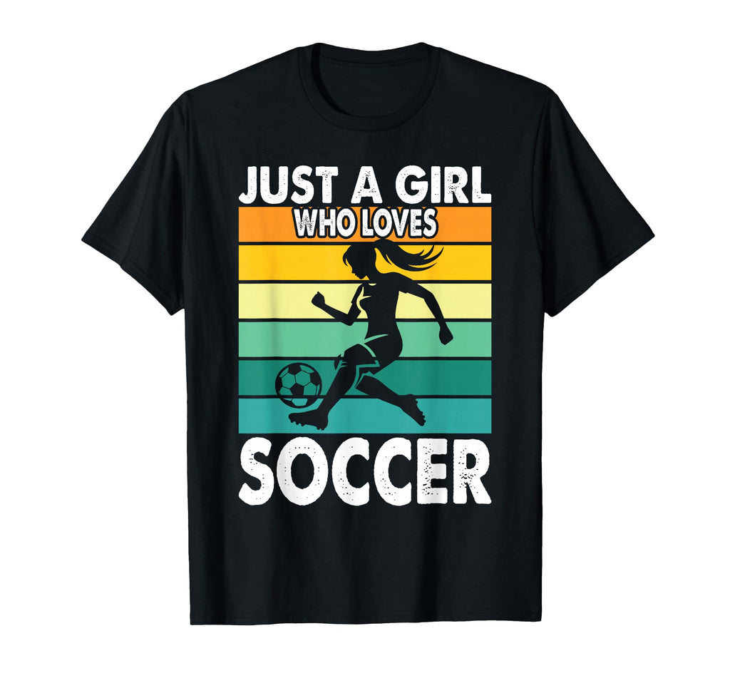 Just Who Loves Soccer Soccer T-Shirt - Graphic Print for Adults