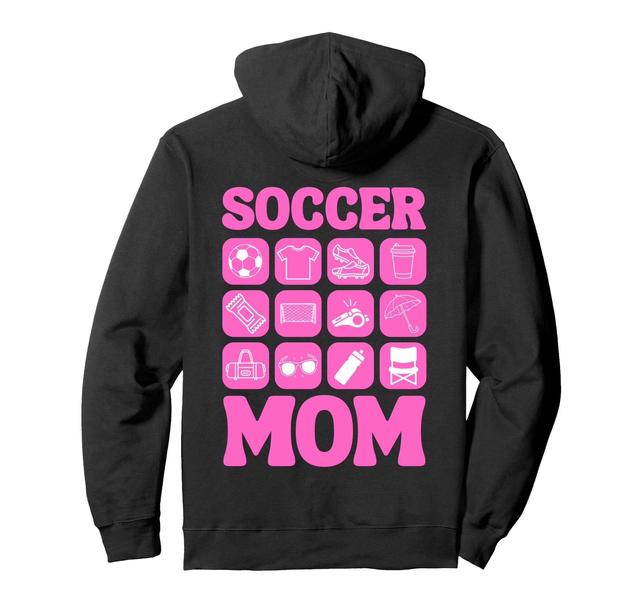 Soccer Mom Icons Soccer Hoodie - Aesthetic Graphic for Adults