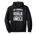 Proud Soccer Goalie Uncle Soccer Keeper Hoodie - Minimalist Print Unisex