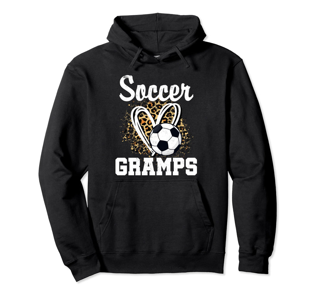 Soccer Gramps Leopard Heart Matching Hoodie - Minimalist Print Men Women