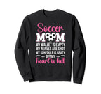 Soccer Mom Soccer Player Mama Proud Sweatshirt - Trendy Graphic for Adults