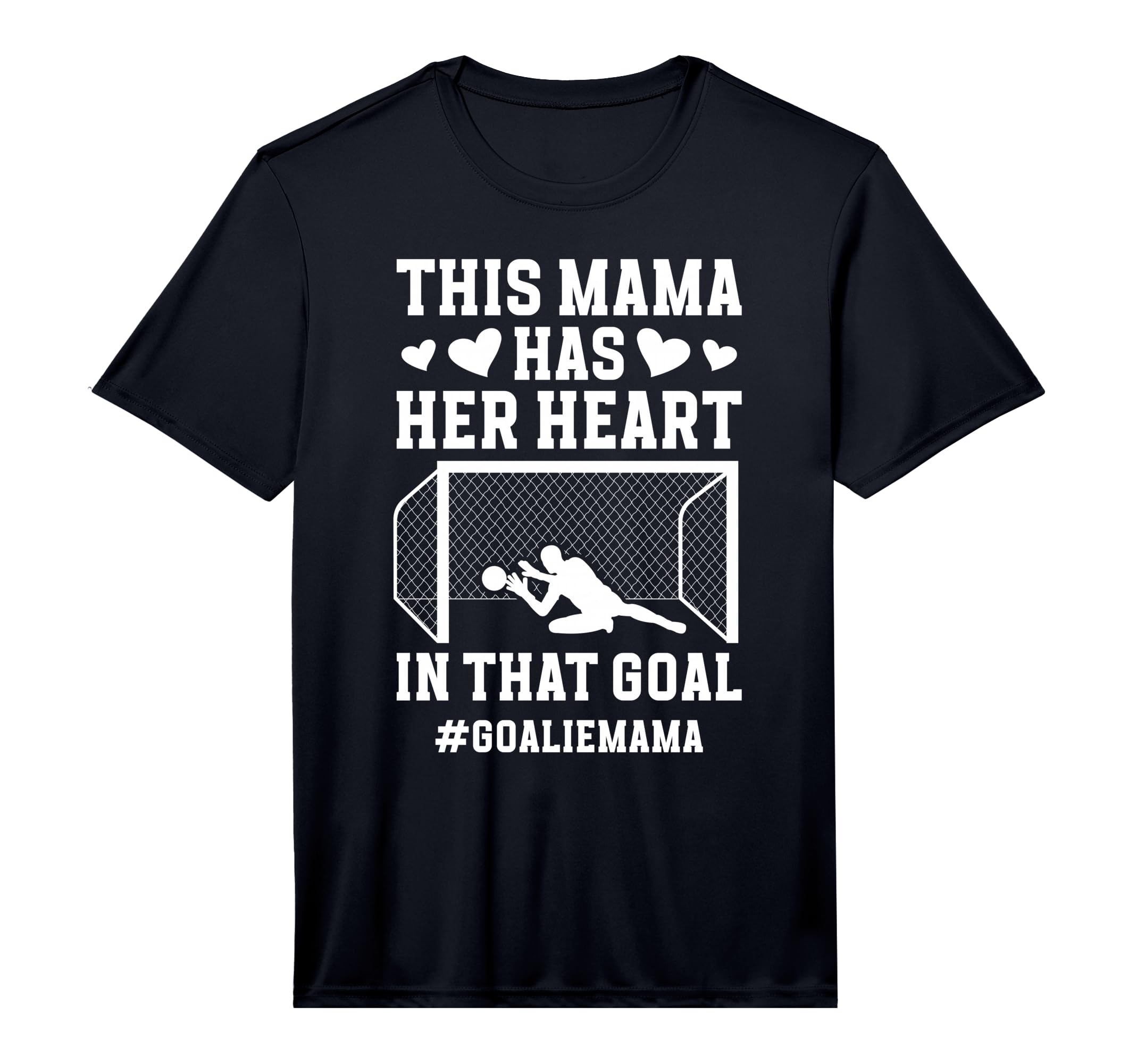 Mens Proud Soccer Goalie Mama Soccer T-Shirt - Novelty Apparel Unisex