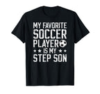 Proud Soccer Step Dad Soccer T-Shirt - Casual Everyday Wear Men Women