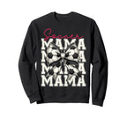 Soccer Mama Funny Coquette Bow Sweatshirt - Casual Everyday Wear Men Women