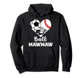 Ball Mawmaw Funny Soccer Baseball Hockey Hoodie - Graphic Print for Adults