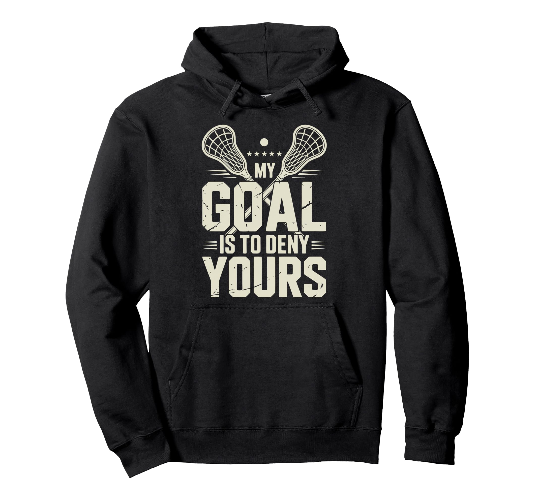 Lacrosse Goalie Lax Goalkeeper Hoodie - Aesthetic Graphic Men Women