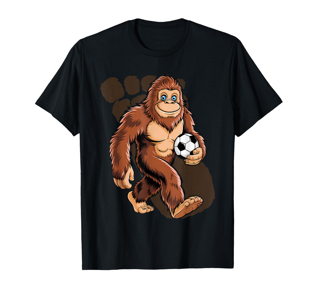 Bigfoot Funny Believe Loves Soccer T-Shirt - Trendy Graphic for Adults