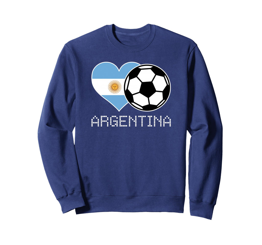 Argentina Soccer Argentinian Flag Sweatshirt - Minimalist Print for Adults