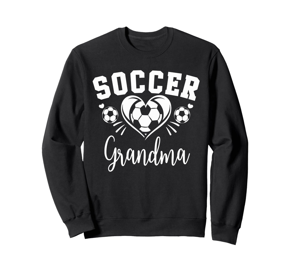 Soccer Grandma Soccer Heart Sweatshirt - Novelty Apparel for Adults