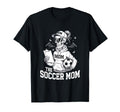 Soccer Mom Skeletton Halloween Soccer T-Shirt - Streetwear Style Unisex