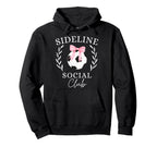 Sideline Social Club Coquette Soccer Mom Hoodie - Trendy Graphic Men Women