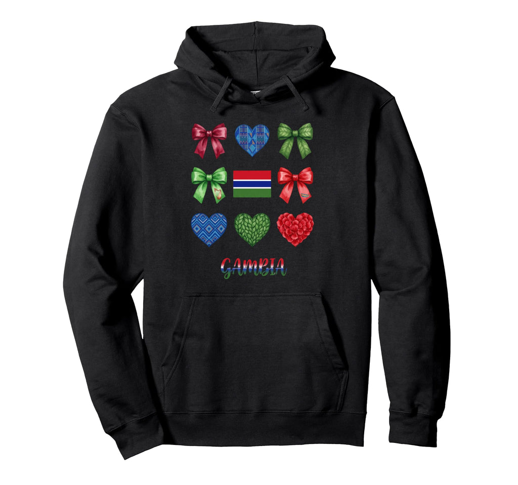 Gambia Flag Soccer Lovers Coquette Hoodie - Novelty Apparel Men Women