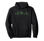Soccer Heartbeat Tees Soccer Ball Hoodie - Novelty Apparel Unisex