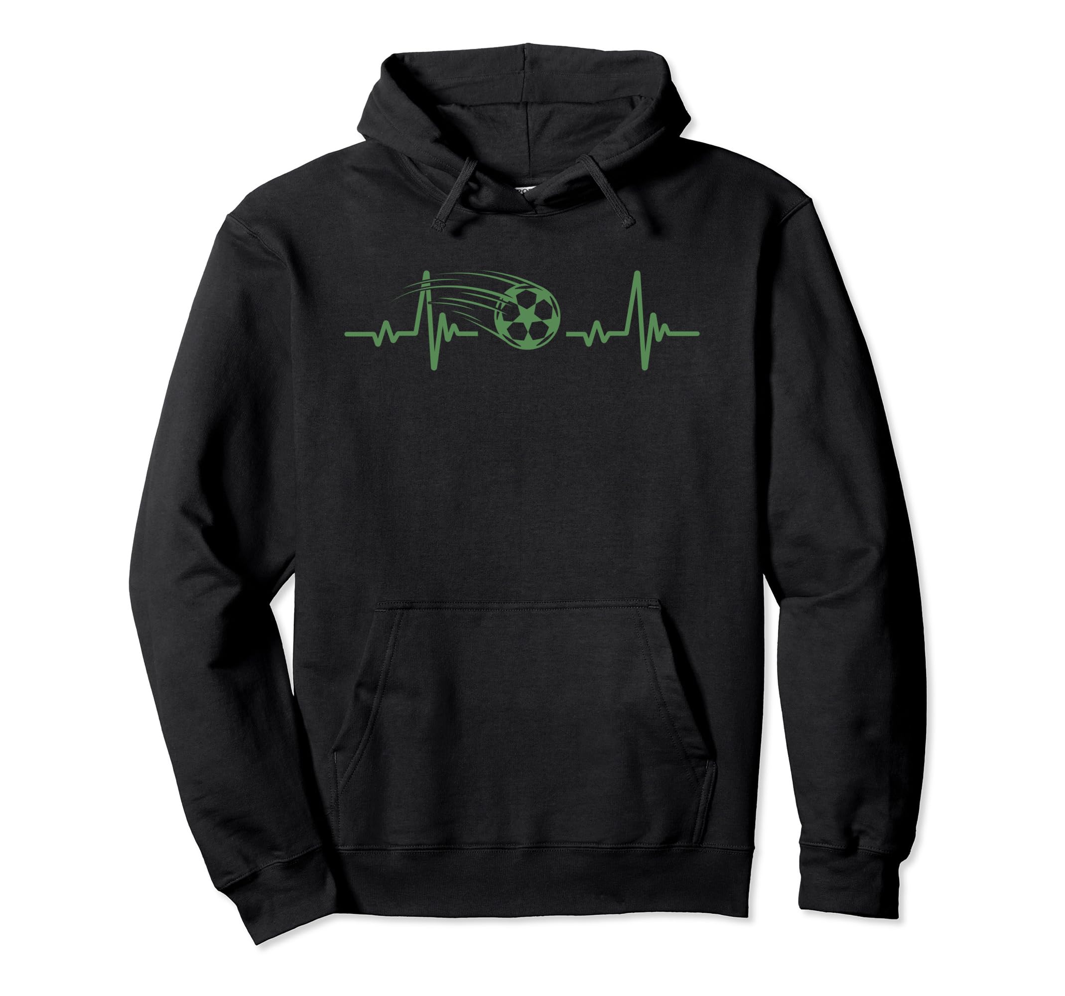 Soccer Heartbeat Tees Soccer Ball Hoodie - Novelty Apparel Unisex