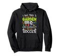 I Just Want To Garden Soccer Player Hoodie - Minimalist Print for Adults