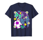 Soccer Ball Mama Coquette Bow T-Shirt - Casual Everyday Wear Men Women