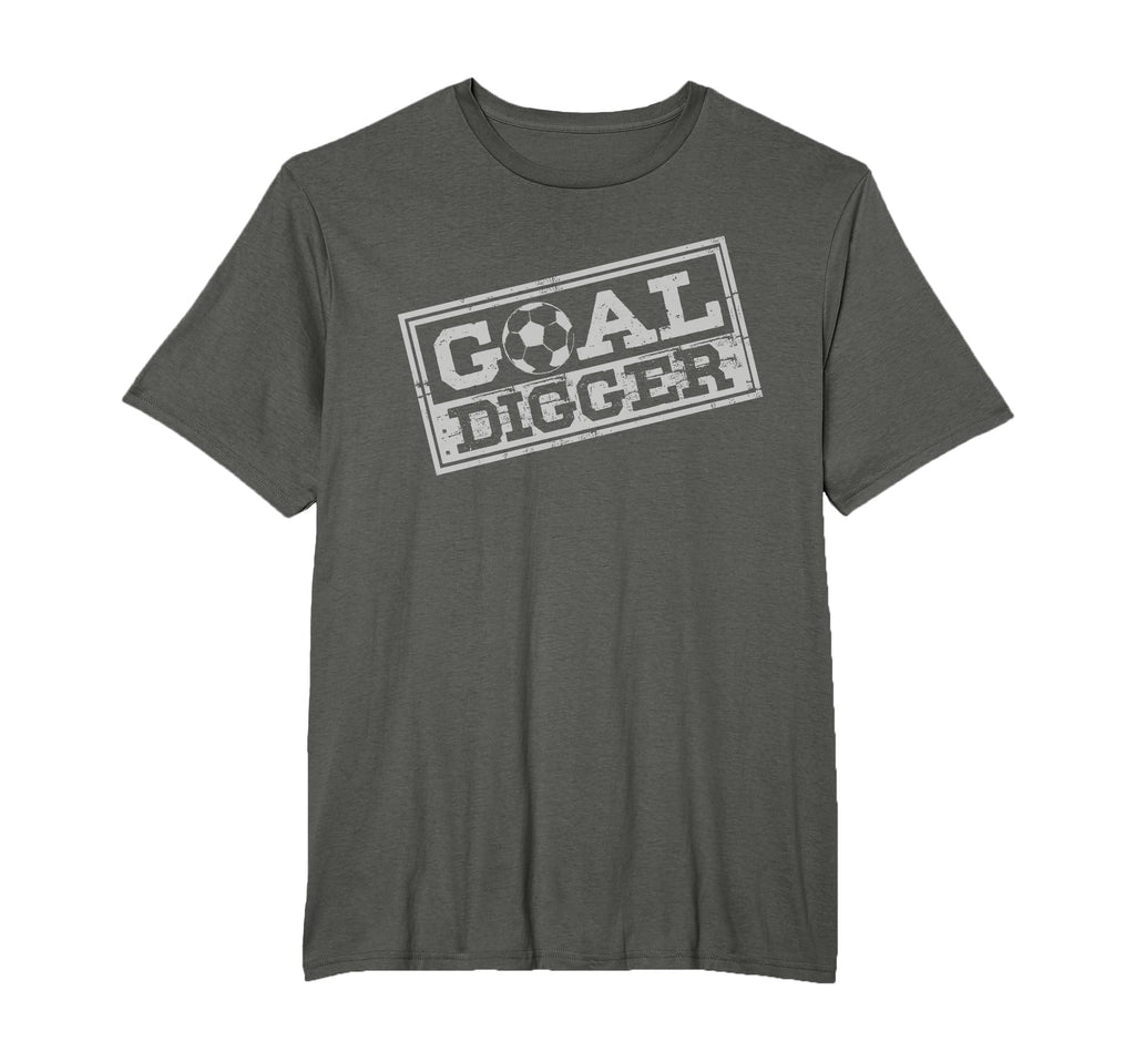 Goal Digger Football Player Sport T-Shirt - Minimalist Print Men Women