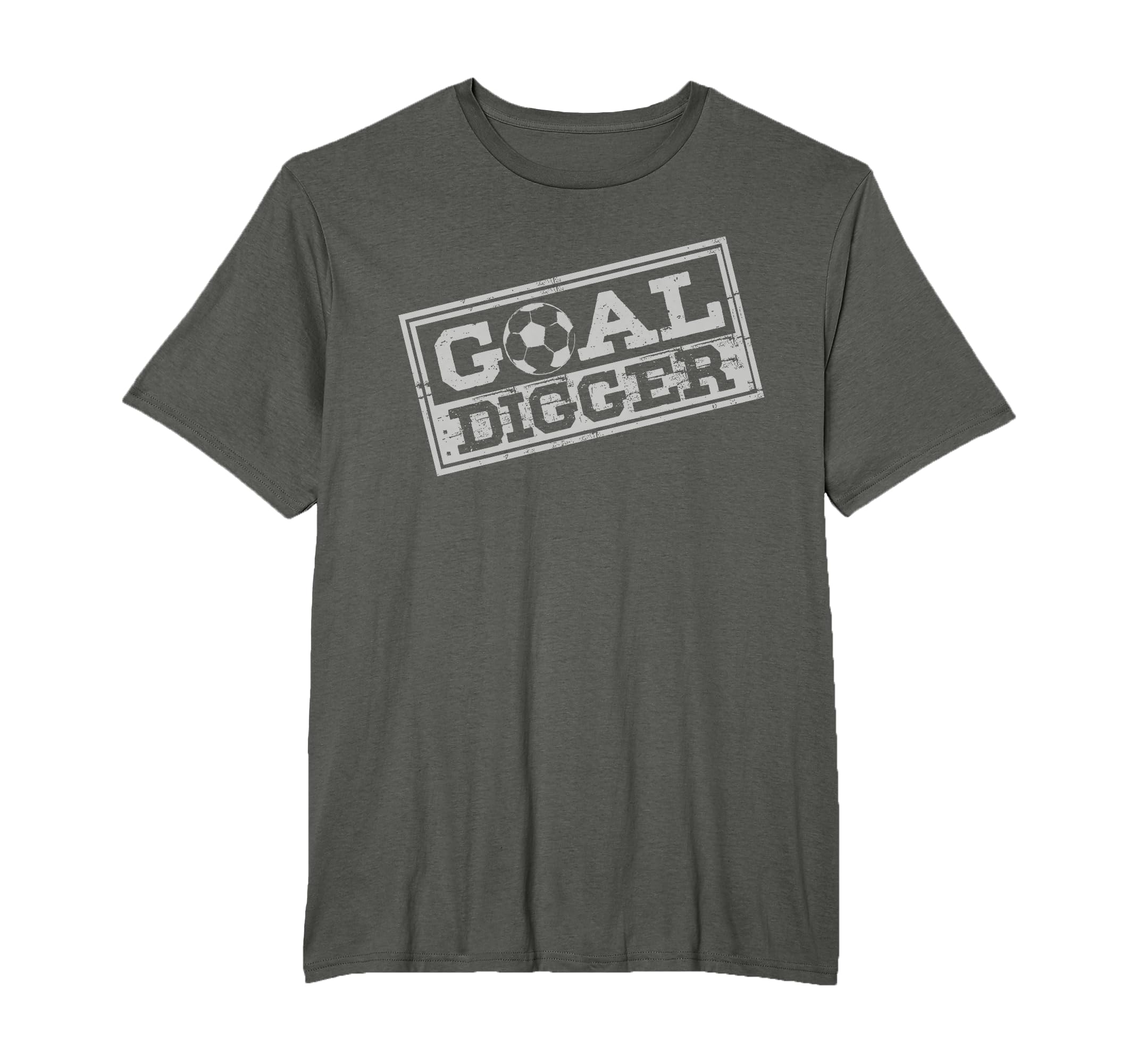 Goal Digger Football Player Sport T-Shirt - Minimalist Print Men Women