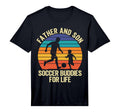 Mens Father And Son Soccer Partners T-Shirt - Aesthetic Graphic Unisex