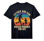 Mens Father And Son Soccer Partners T-Shirt - Aesthetic Graphic Unisex