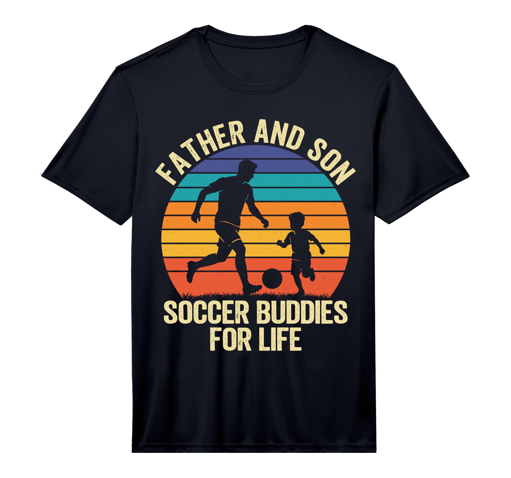Mens Father And Son Soccer Partners T-Shirt - Aesthetic Graphic Unisex