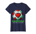 Soccer Heart Beats Strong Mens Fan T-Shirt - Minimalist Print Men Women
