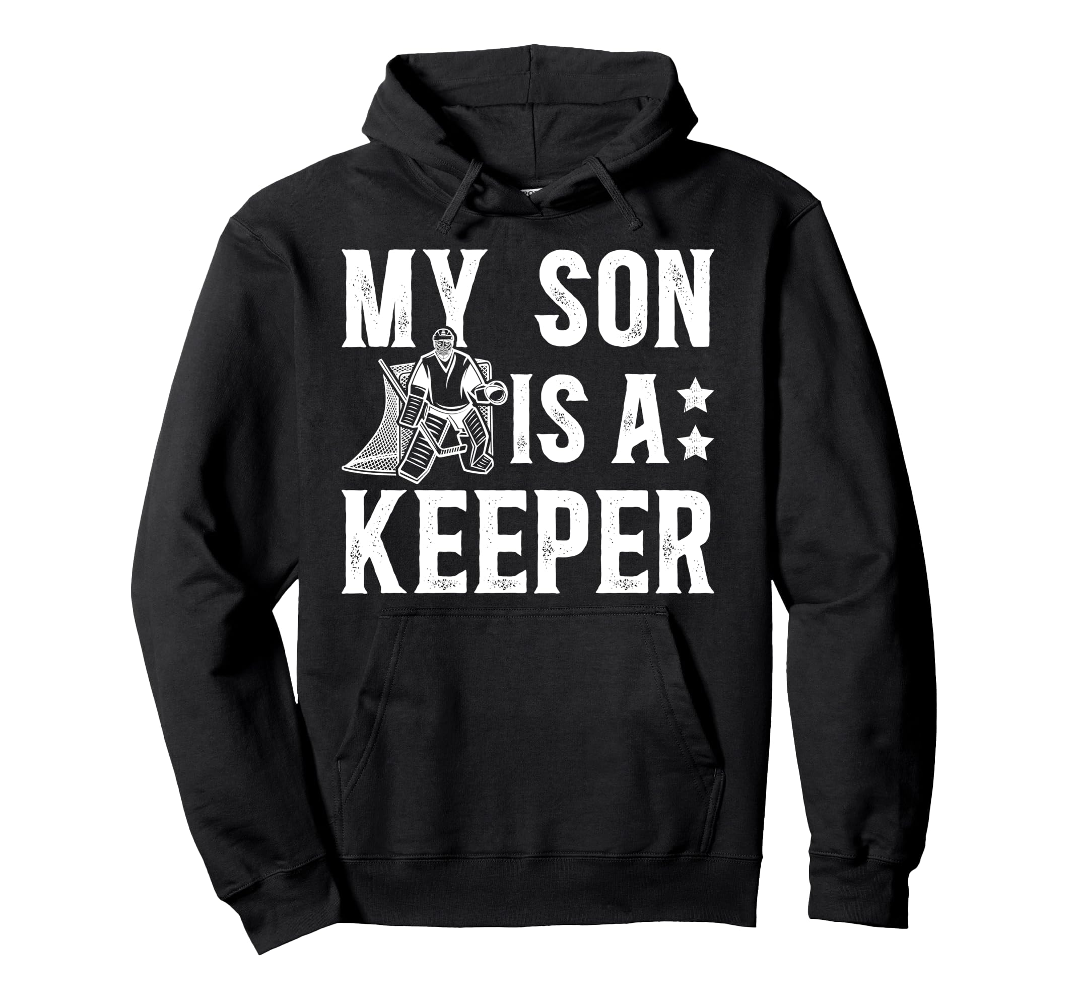 Ice Hockey Keeper Dad Hockey Goalie Hoodie - Casual Everyday Wear Unisex
