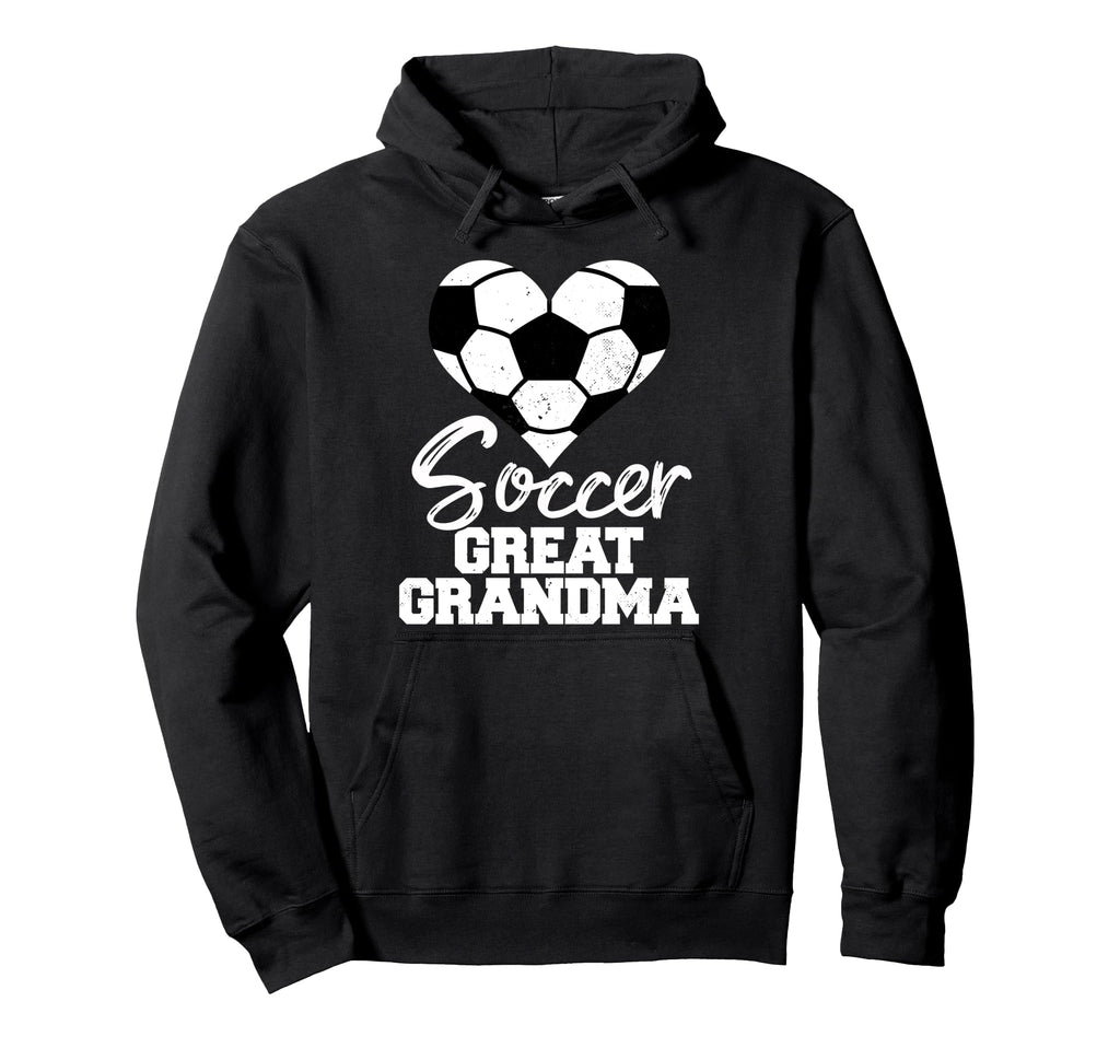 Soccer Great Grandma Heart Funny Hoodie - Aesthetic Graphic for Adults