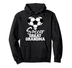 Soccer Great Grandma Heart Funny Hoodie - Aesthetic Graphic for Adults