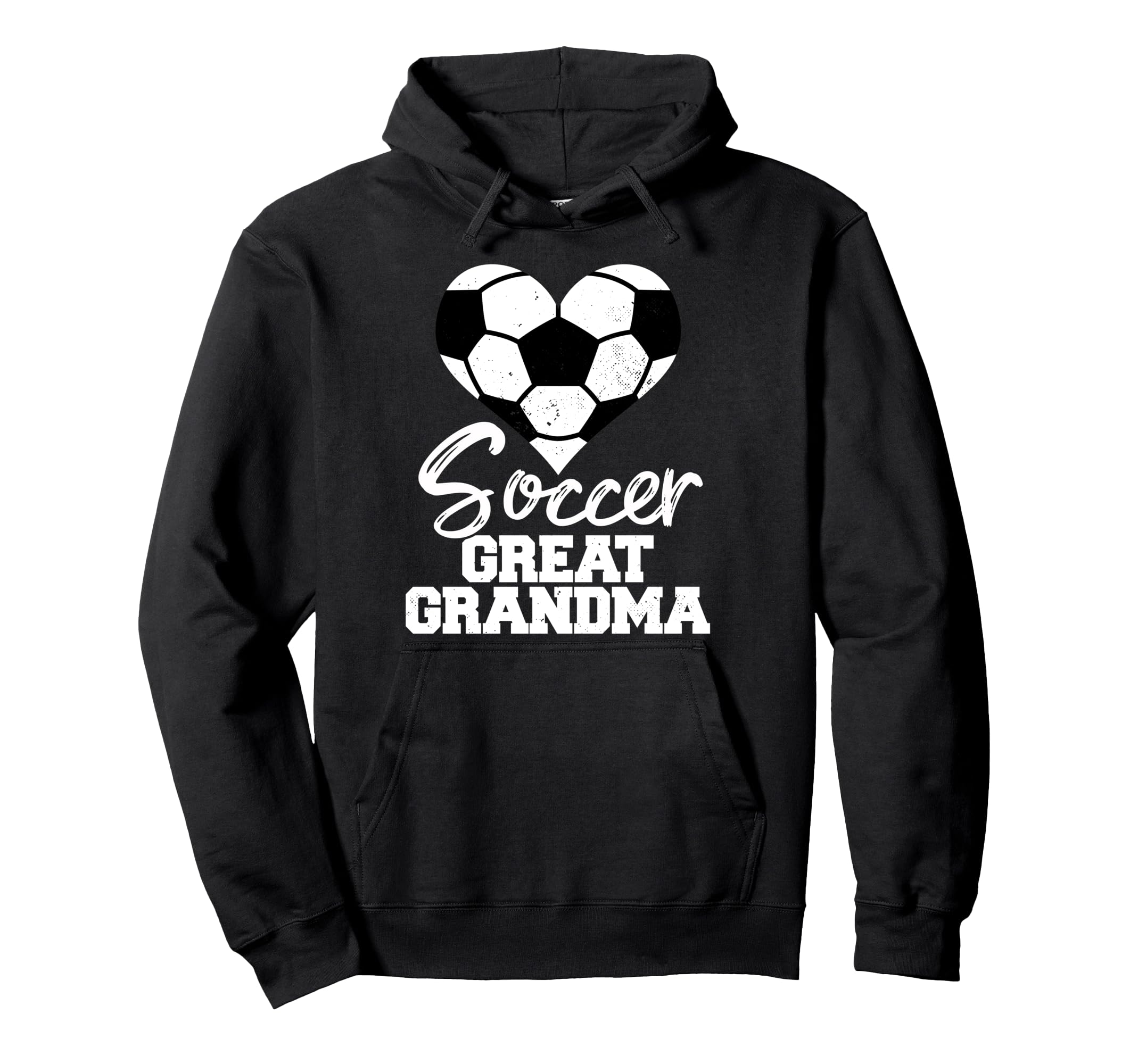 Soccer Great Grandma Heart Funny Hoodie - Aesthetic Graphic for Adults