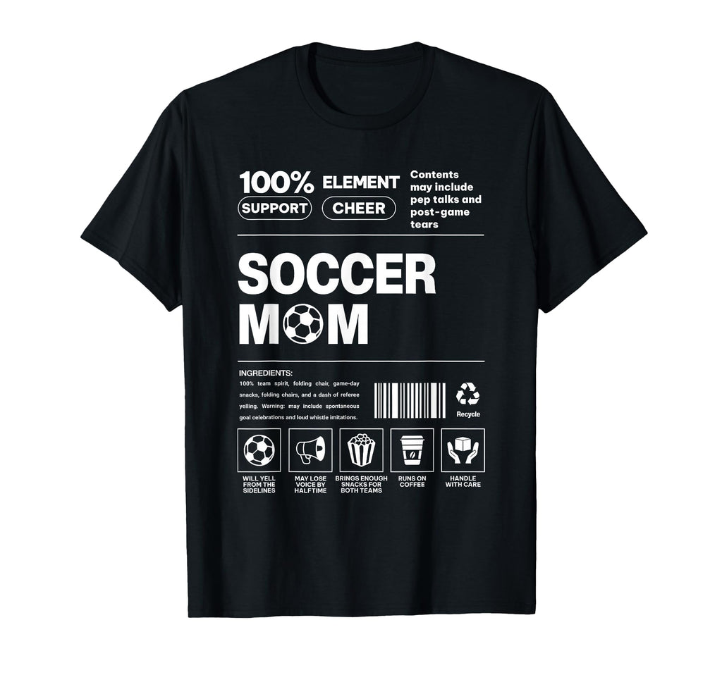 Funny Soccer Mom Mothers Day Football T-Shirt - Novelty Apparel for Adults